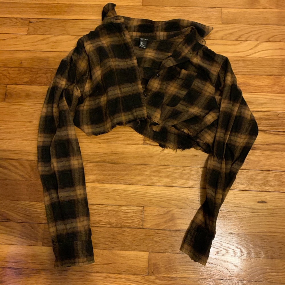 Plaid crop top